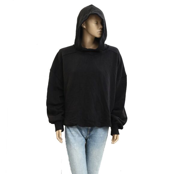 Free People We The Free Spirit Bubble Hoodie Sweatshirt Top Graphic M NWT 282904 - Picture 5 of 12